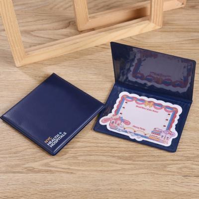 China Pvc Phone Card Holder Business Plastic Folding Card Holder for sale