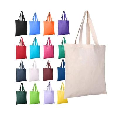 China 12 X 12 8 X 8 8 X 10 Custom Cotton Shopping Canvas Tote Bags Long Strap for sale