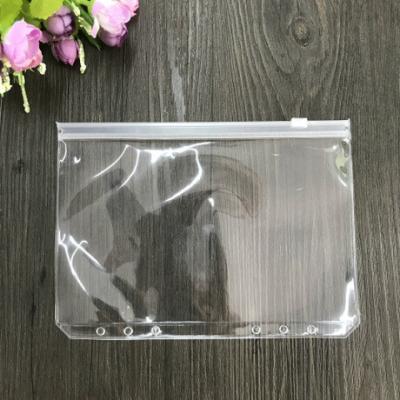China Custom Printed Pvc zipper Bags 25cm 30cm Small Recyclable Plastic Clear for sale