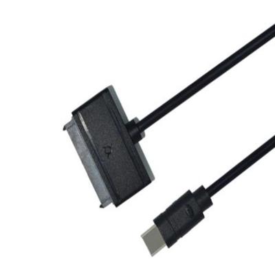 China Black 20cm Usb C To Sata Adapter Cable Sata Power Extender Cable for sale