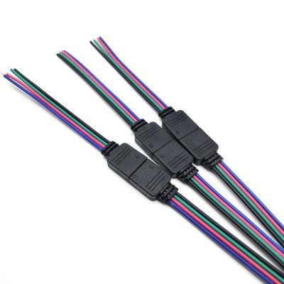 China 10cm Length 2*0.3mm square  9cm*9cm  4 cores RGB Cable for sale