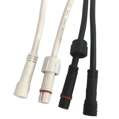 China 220V M8 2 Core Mini Waterproof Male And Female Cable for sale