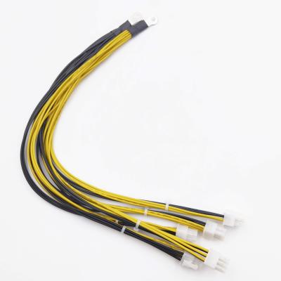 China 30cm 6Pin Electronics Cable Splitter Power For BTC Miner Bitcoin for sale