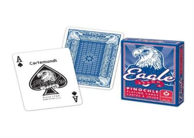 China Bilingual Cartamundi Eagle Marked Poker Playing Cards For Cheating / Magic Tricks for sale
