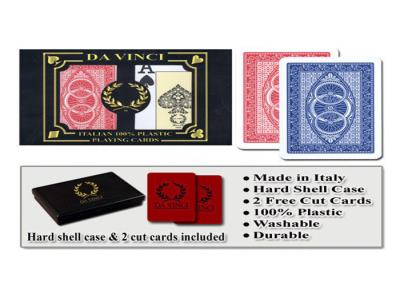 China Cartões de jogo marcados rota de da Vinci do plástico de 100% para o tamanho da ponte da fraude do pôquer à venda