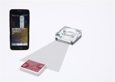 China Câmera quadrada de cristal do pôquer do cinzeiro para as marcas invisíveis de varredura PC-0010 do pôquer à venda