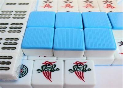 China Blue / Green Color IR Marked Mahjong Tiles For Cheating Mahjong Games for sale