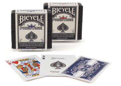 Chine Cartes de jeu invisibles en plastique marquées de tisonnier des cartes 100% de prestige de bicyclette de fraude de tisonnier à vendre
