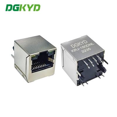 China KRJ-180DNL Top entry cat 5/5e Rj45 Lan Jack with internal magnetics , height 17.25mm for sale