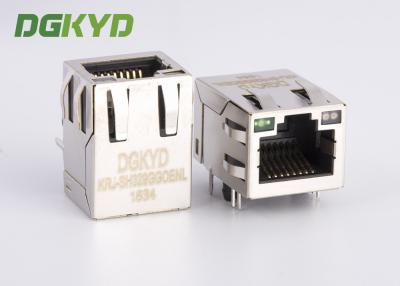 Chine Femelle de Jack modulaire d'Ethernet de Pin RJ45 du gigabit 10 avec la LED pour la carte réseau à vendre