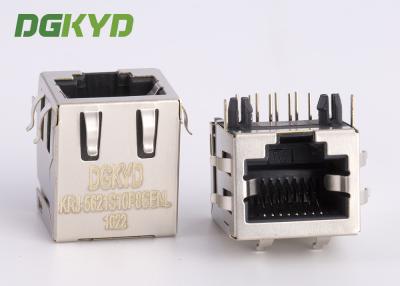 China Shielded pcb mount female rj45 keystone Jack 10p8c connector , side entry for sale