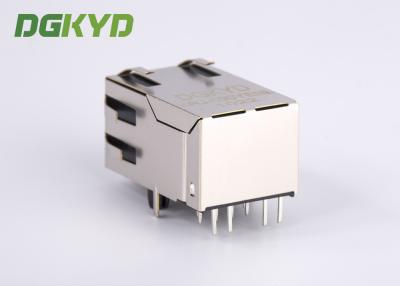 China DGKYD311B029DB1A4DN PCB Mount Integrated Magnetics RJ45 Jack Module Tab Up Cat5 Ethernet Socket OEM for sale