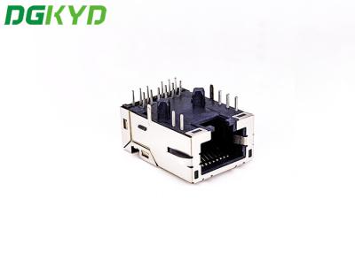 China DGKYD1611Q002FF3A2DB2057(2.5G) 2.5G TAB DOWN 23.88mm RJ45 Ethernet Jack With LED for sale