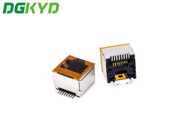 China DGKYD52241188GWW5SB4134 SMT Single Port RJ45 Connector 180 Degree Without LED for sale