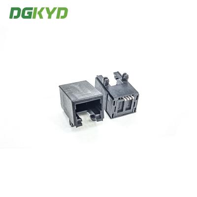 China Single Ports Modular RJ11 Jack 4P4C SMD All Plastic Without Light for sale