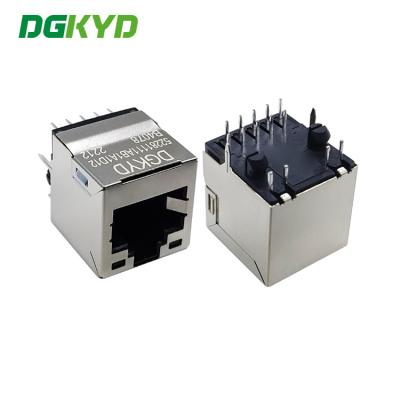 China DGKYD52281111AB1A1D12B4078 RJ45 Single Ports Connector Without Transformer Modular Jack RJ45 Jack for sale