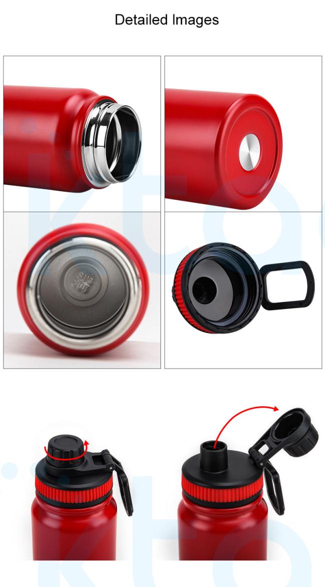 Various Size Wide Mouth Insulated Stainless Steel Double Wall Vacuum Water Bottle