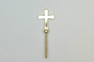 China Gold-Plated Color Cross-Shaped Coffin Screw Cover High Quality Wholesale ZS11 for sale
