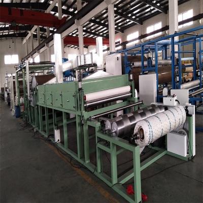 China Video Technical Support Fleece Fabric to Abrasive Sand Paper Laminating Machine for sale
