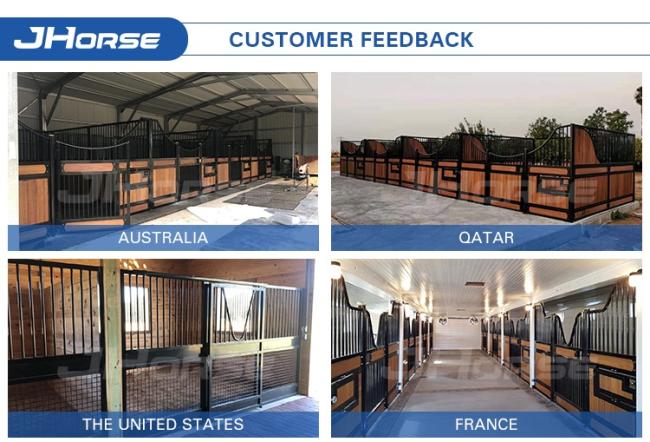100% Direct Factory Luxury Design Equine Easy Installation Wooden Horse Stable Side Panel