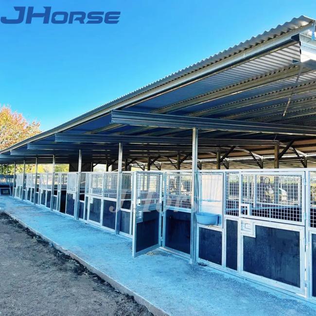 High Quality Portable HDPE Fill Horse Stables Easy to Clean Durable Steel Frames Superior Strength Built to Order
