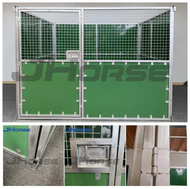 HDPE Infill Portable Temporary Outdoor Prefab Galvanized Surface Horse Stables With Roof