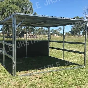 Customized Australian Standard Portable Horse Stables Shelters Infill HDPE 3.6*3.6m