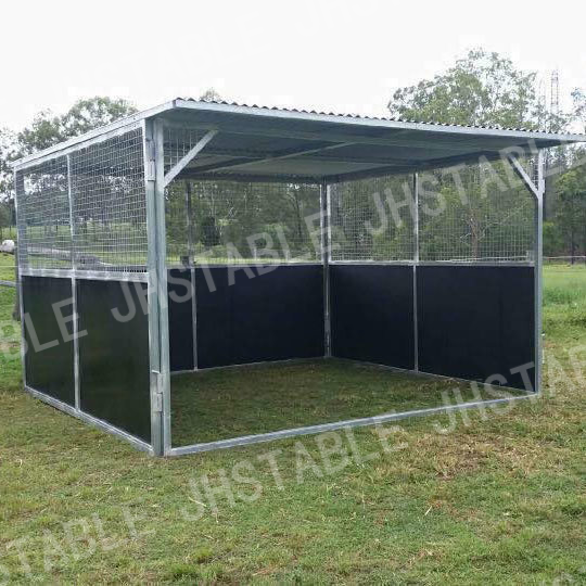Customized Australian Standard Portable Horse Stables Shelters Infill HDPE 3.6*3.6m