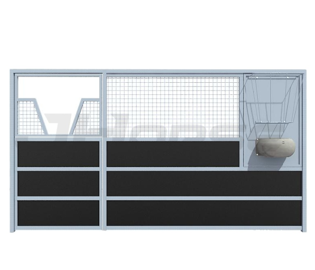 HDPE Infill Portable Temporary Outdoor Prefab Galvanized Surface Horse Stables With Roof