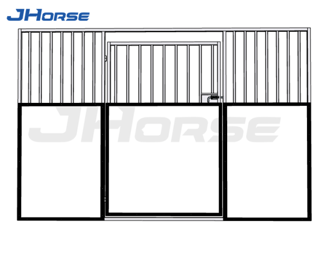 HDPE Knife Scraping Cloth Infill Portable Temporary Outdoor Horse Stables With Roof
