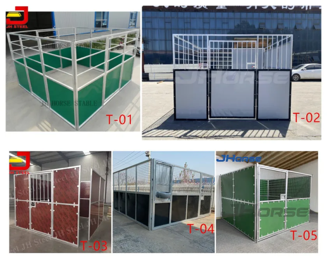 Plywood HDPE Infill Customized Size Style Temporary Outdoor Economical Portable Horse Stables