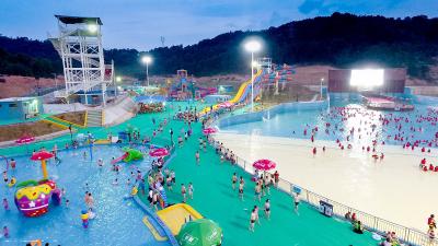China Interactive Giant Wave Pool Pressure - Type Wind Tunnel / Vacuum Device Making Waves for sale