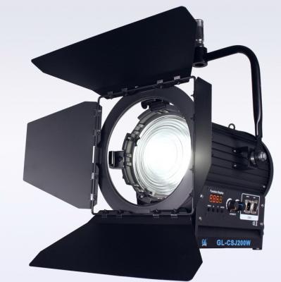China CRI 92 Film Lights 200W LED Fresnel Light Bi Color NO Fan for Professional Studio Lighting for sale