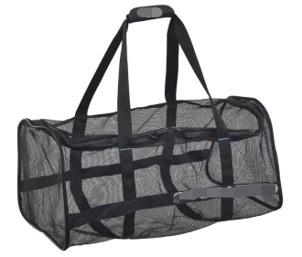 China Nylon Polyester Fiber Scuba Diving Accessories Mesh Bag 80L Black Color for sale