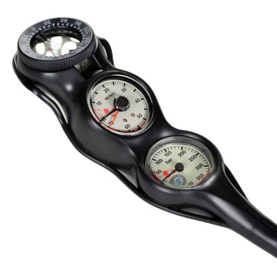 China Black Polymer Air Scuba Diving Gauges With Fluorescent Display for sale