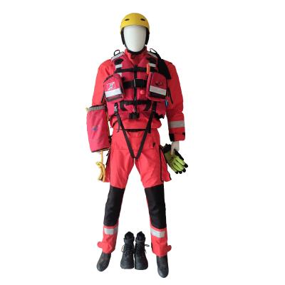 China Anti Freeze Red Rescue Dry Suit , Wear Resistant Rescue Swimmer Suit for sale