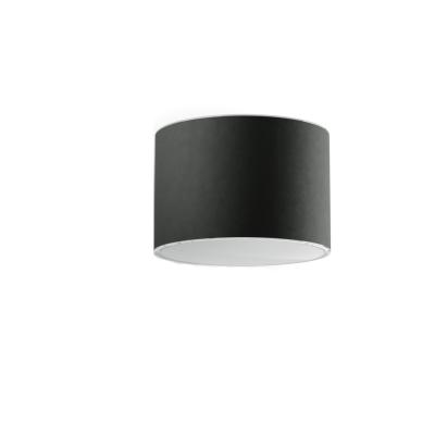 China Round Anthracite Outdoor Wall Lights 6000K Aluminum Solar Powered Patio Lights for sale