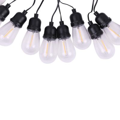 Chine la ficelle actionnée solaire de C.C LED de 5V 1.5W allume 20 le cru Edison Bulb String Lights à vendre