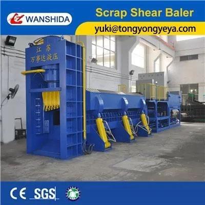 China 3mm Thickness Shear Baler 360kW Steel Baling Press With Motor Diesel Engine for sale