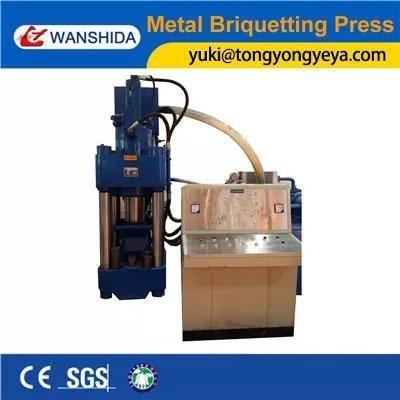 China Máquinas de chatarra de 120 mm de longitud de prensa de briquetas de metal de 18,5 kW en venta