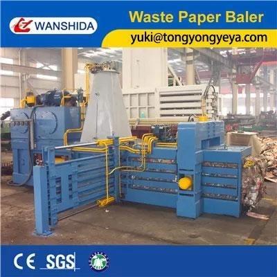 China 50T Horizontal Baler Machine Y82W-50A Plastic Bottle Baling Press PLC System for sale