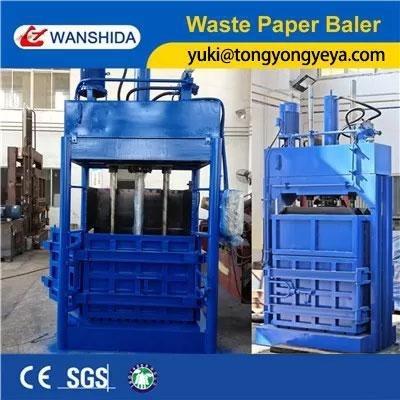 China 8 Tons Vertical Baler Machine 141.7inch Horizontal Cardboard Baler For Cardboard for sale