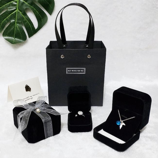 Cardboard Folding Gift Box Valentine's Kraft Paper Jewelry Gift Box Luxury