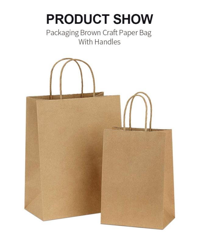 Customize Popular Shopping Bags Fashion High Quality Kraft Paper Bag Gift Bag Full Color Printing Package Offset Printing CMYK