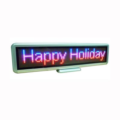 China LED Moving Text Display Message Sign Edit by PC/Rechargeable/Mulit-language 423mm C1696RB for sale