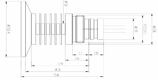 HT diffused silicon oil-filled pressure sensor