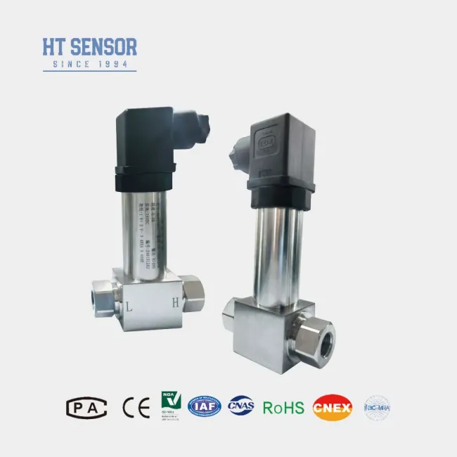 Pressure transmitter close-up view