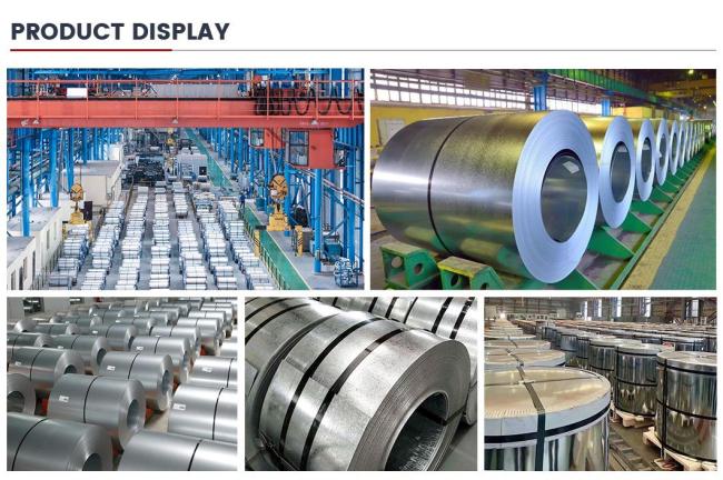 ASTM JIS S220gd, S250gd, S280gd, S350gd, S350gd, S550gd 0.2-6mm Thickness for Ship Plate Boiler Plate Galvanized Steel Coil
