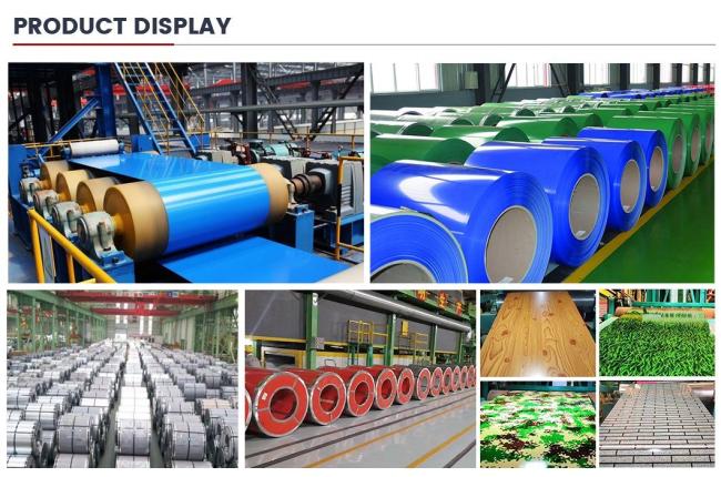Hot Rolled 0.5*1250mm 3019 Ral 5030 Ral 9002 Ral 3020 PPGI Dx51d 20/5um 0.47mm Thick Color Coated /Prepainted Galvanized Steel Coil