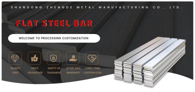 Hot Rolled Black / Galvanized Steel Flat Bar A36 Ss400 S355jr 5160 1095 1080 Iron Carbon Mild Steel Metal Sheet Flat Bar
